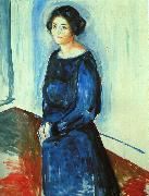 Edvard Munch Woman in Blue oil painting on canvas